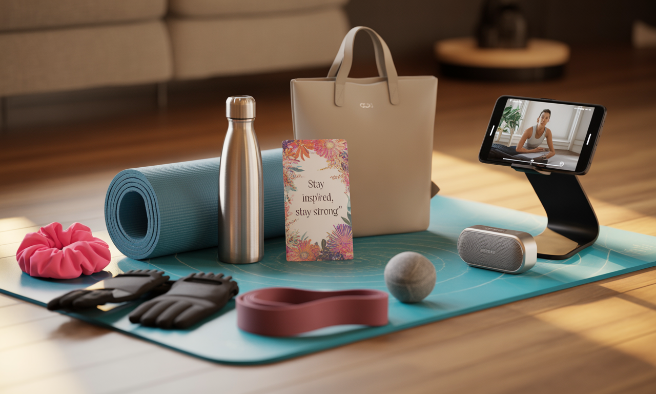 Physiotherapy pack with exercise equipment and Support your Spine card